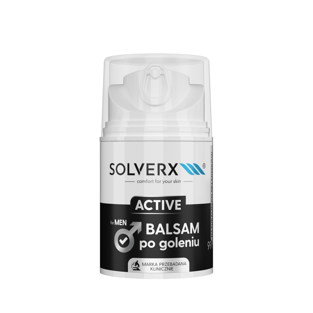 Solverx Active After shave balm — balzam po holení pre náročnú pokožku
