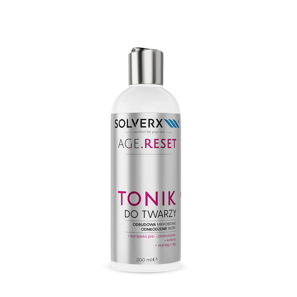 Solverx Age Reset tonic som återuppbygger mikrobiomet — stöd för mikrobiomet i mogen hud
