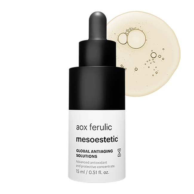Mesoestetic AOX Ferulic Brightening Solution 30 ml — antioxidantserum med C-vitamin och ferulsyra