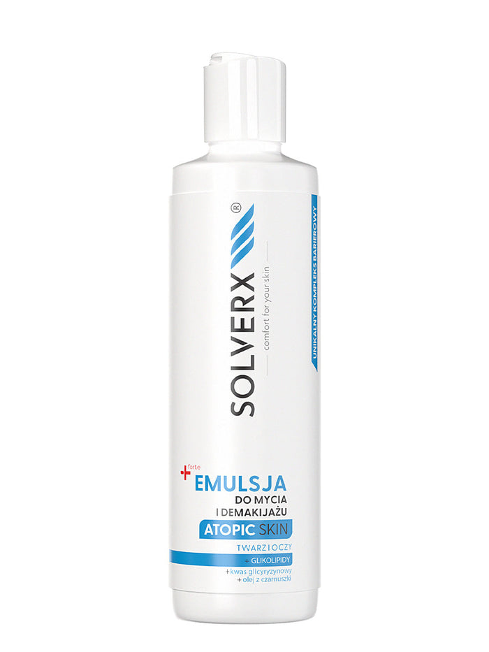 Solverx Atopic Skin Wasch- und Abschminkemulsion für Gesicht und Augen