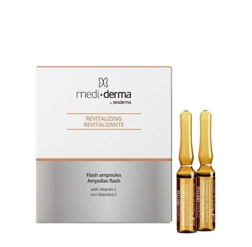 Mediderma C-Defense Md Flash & Go Glowing Active — preparat iluminator pentru pielea obosită și ternă