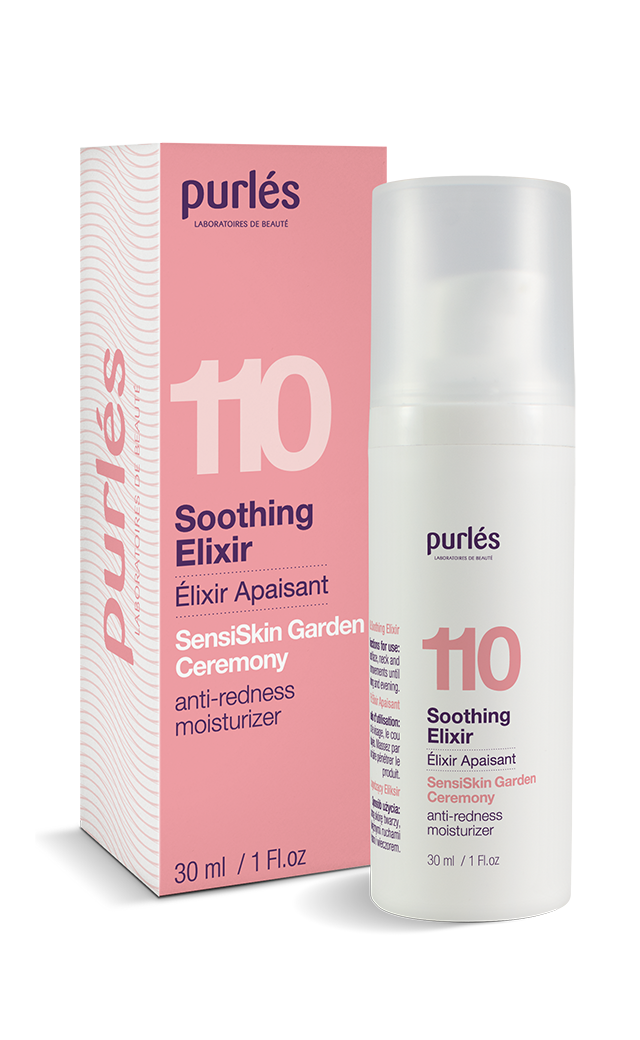 Purles 110 Soothing Elixir — serum dat de gevoelige huid kalmeert en het gevoel van ongemak vermindert