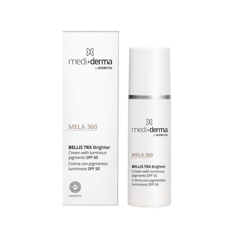 mediderma mela 360 bellis trx brighter spf50