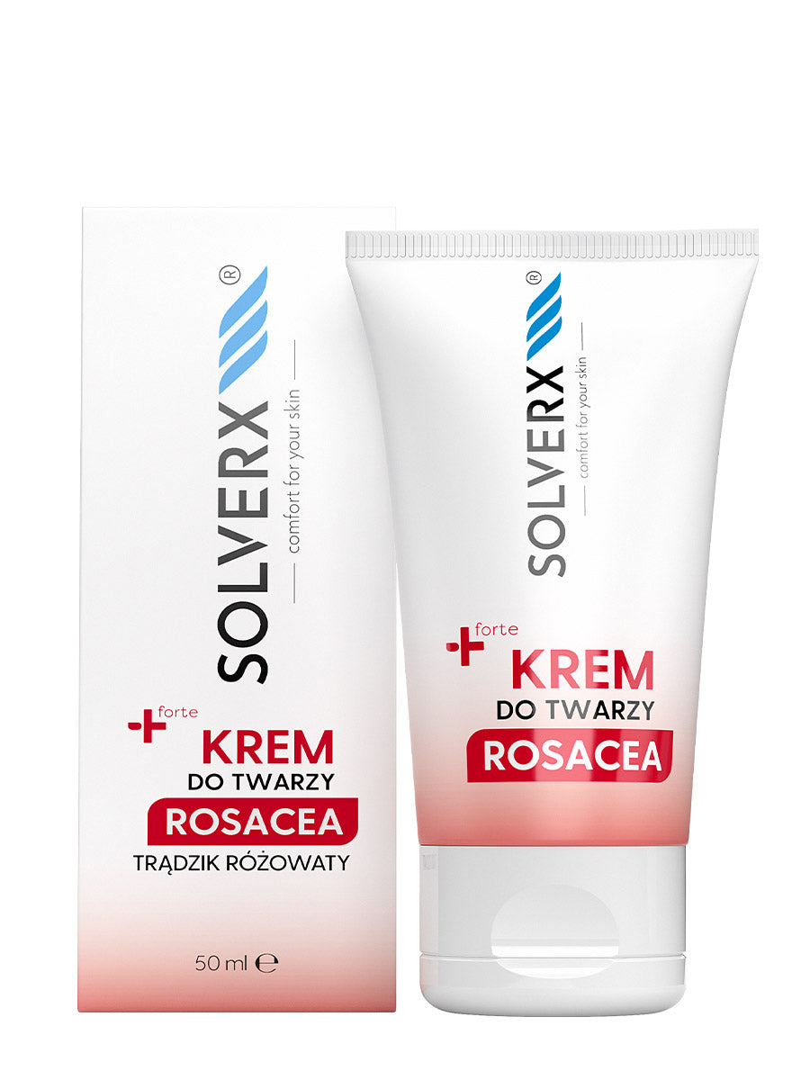 Solverx Rosacea Gesichtscreme 50 ml — Creme für Haut mit Rosacea und Neigung zu Rötungen
