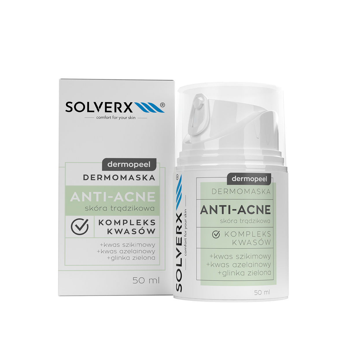 Solverx Dermopeel Anti-Acne-Maske für Aknehaut