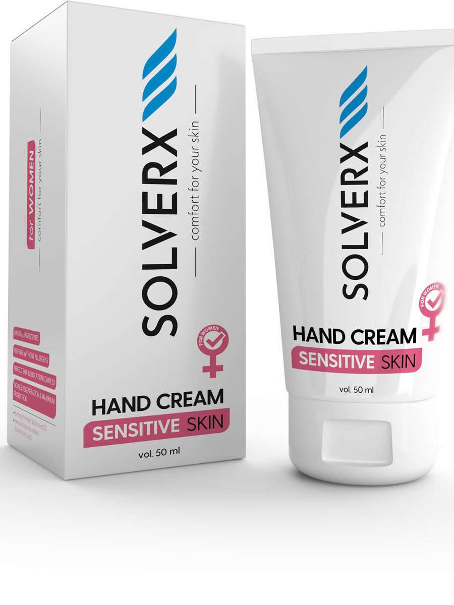 Solverx Sensitive Skin crema viso CICA — idratazione della pelle sensibile e con couperose