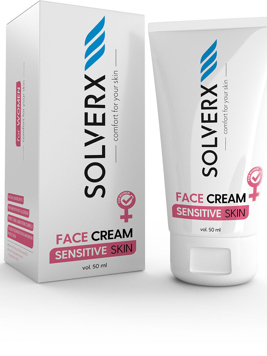 Solverx Sensitive Skin cremă pentru pielea sensibilă și cu capilare