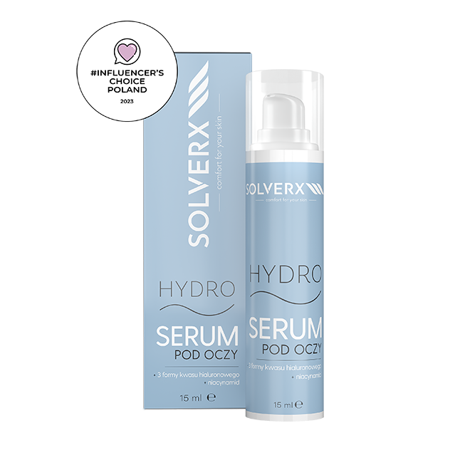 Solverx Hydro Augenserum — feuchtigkeitsspendendes Serum für empfindliche Haut um die Augen
