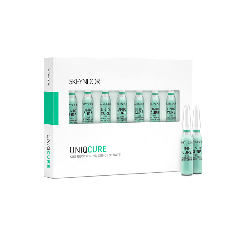 Skeyndor Uniqcure — SOS Recovering Concentrate — concentrat fiolă calmant și regenerant
