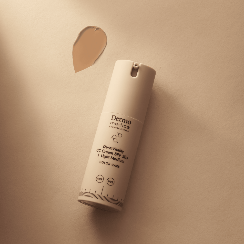 DermoMedica DermVitality CC Cream SPF 50+ Light Medium 30 ml — färgande kräm med solskydd